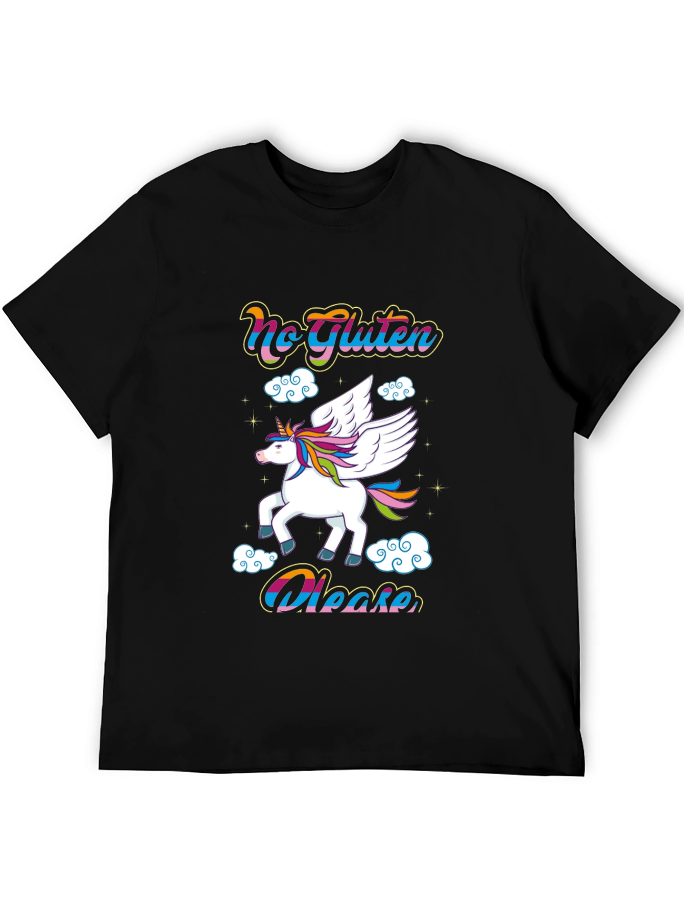 No Gluten Please Unicorn Graphic Tee