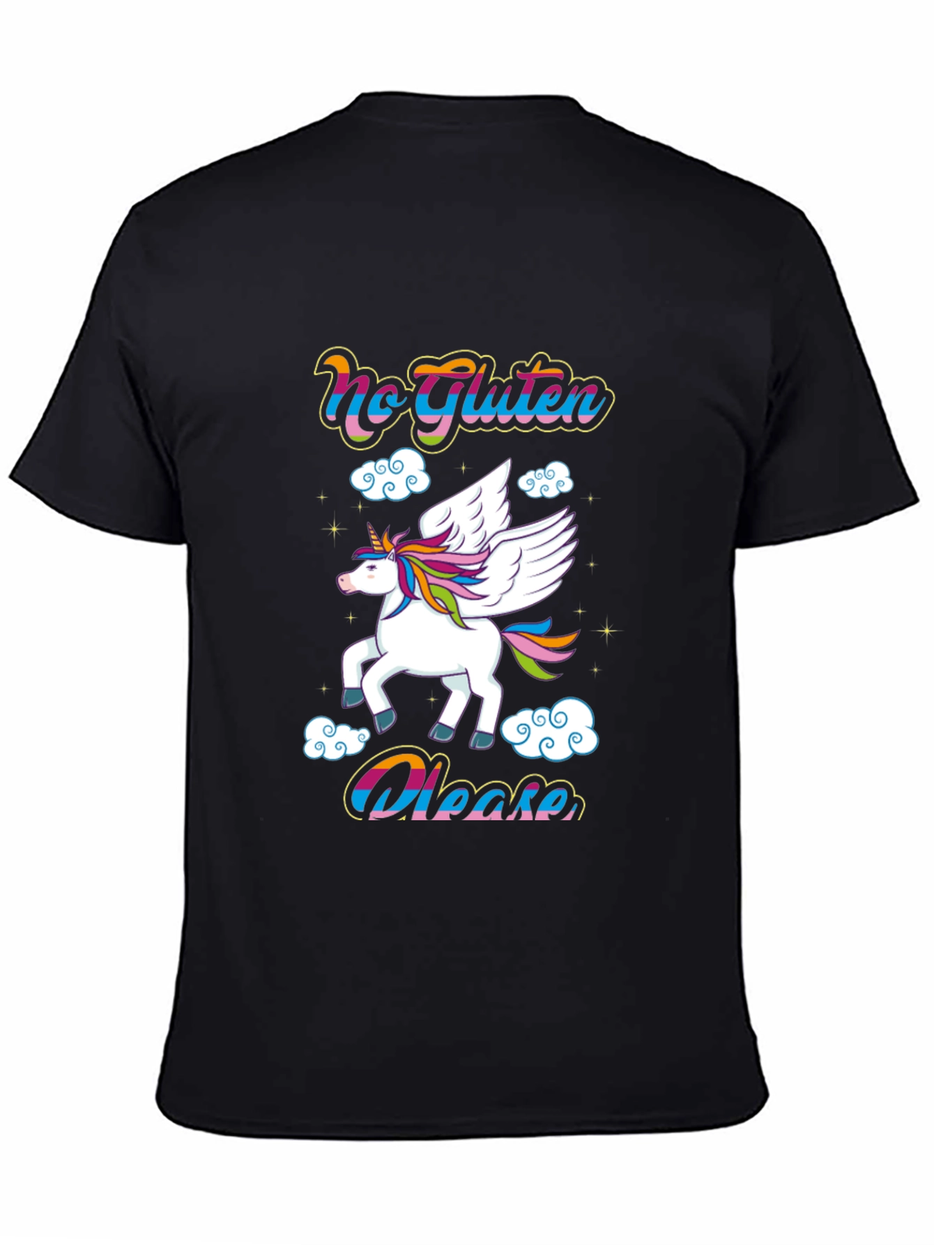 No Gluten Please Unicorn Graphic Tee