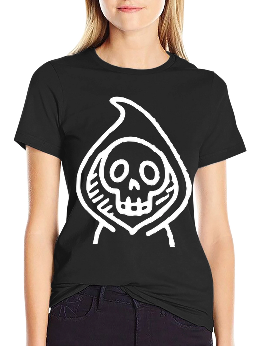Grim Reaper Graphic Tee - Black