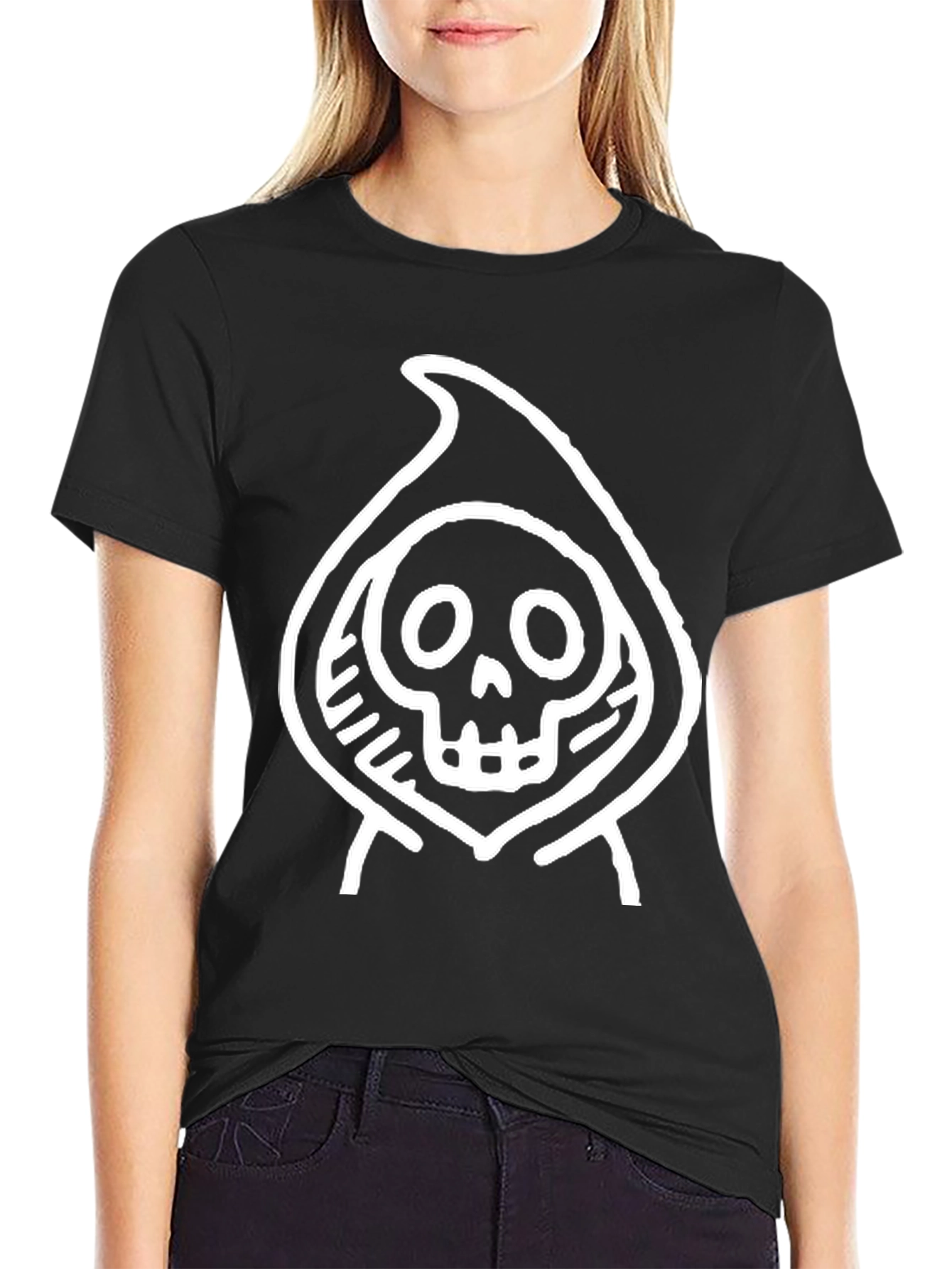 Grim Reaper Graphic Tee - Black