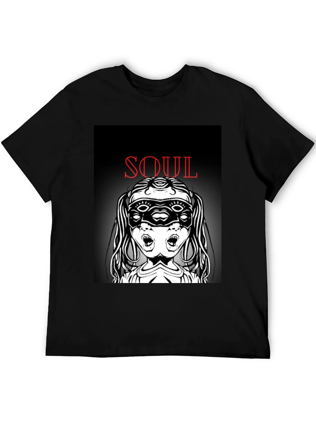 Soul Graphic T-Shirt - Black Unique Design