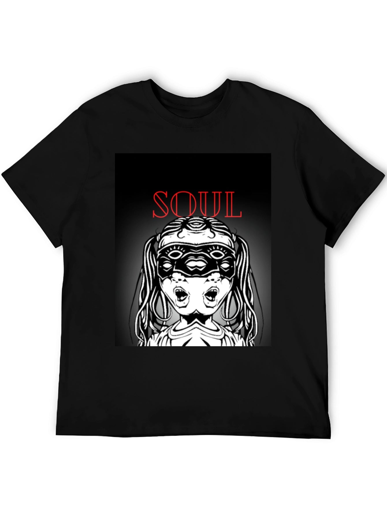 Soul Graphic T-Shirt - Black Unique Design