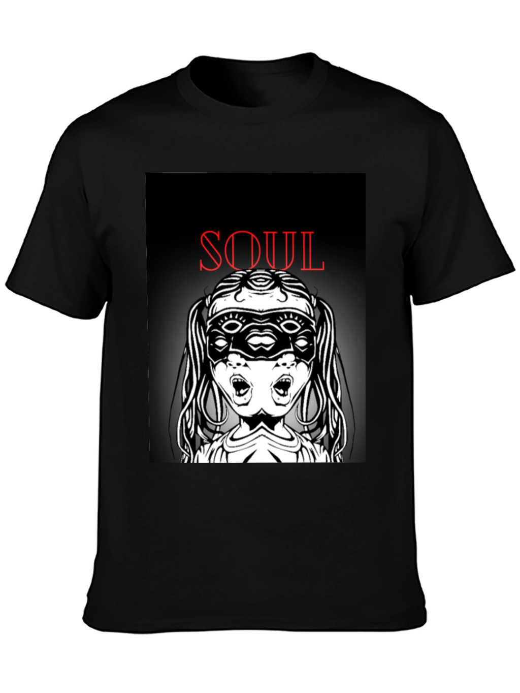 Soul Graphic T-Shirt - Black Unique Design
