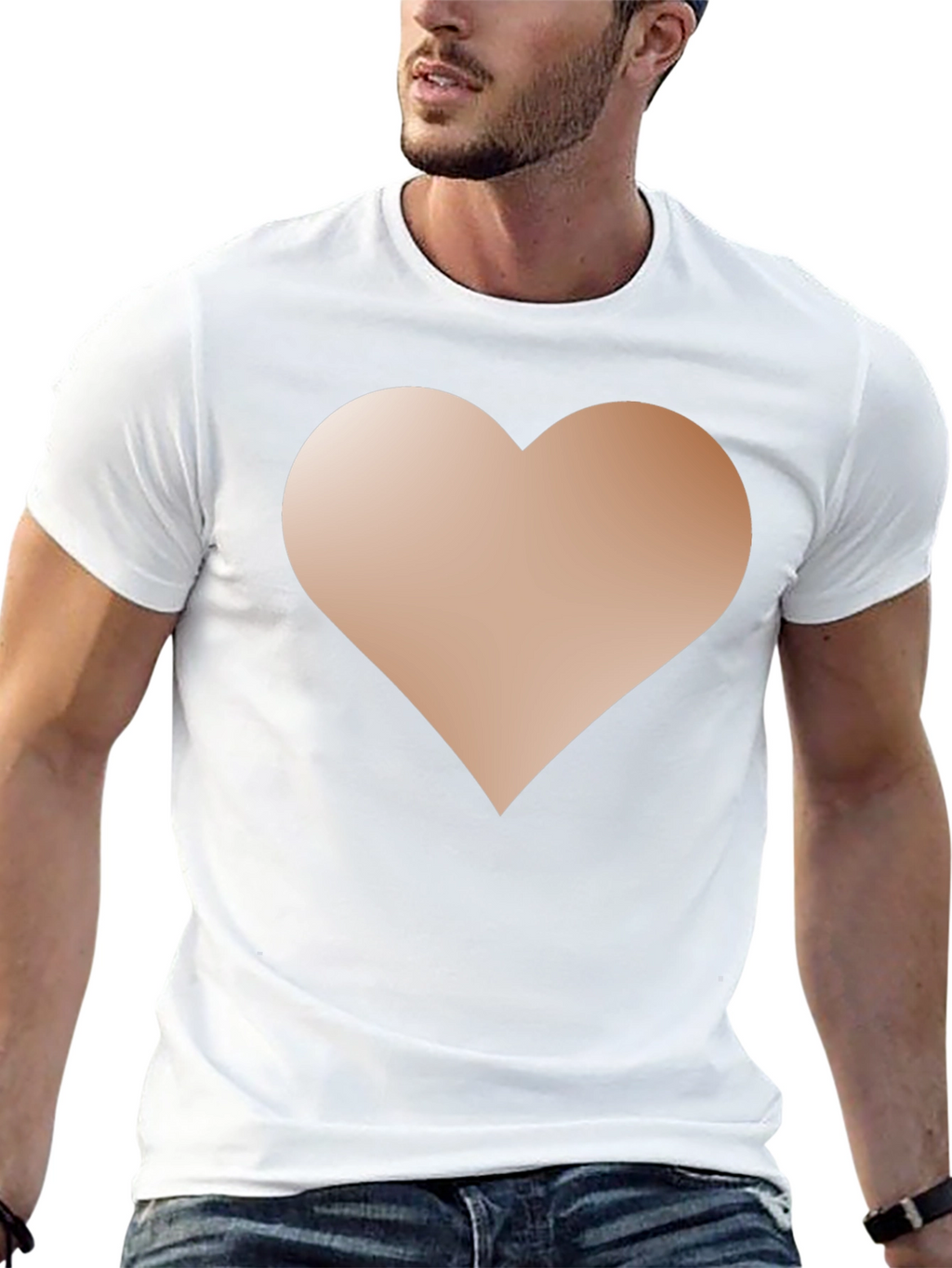 Heart Graphic Black T-Shirt - Casual Style