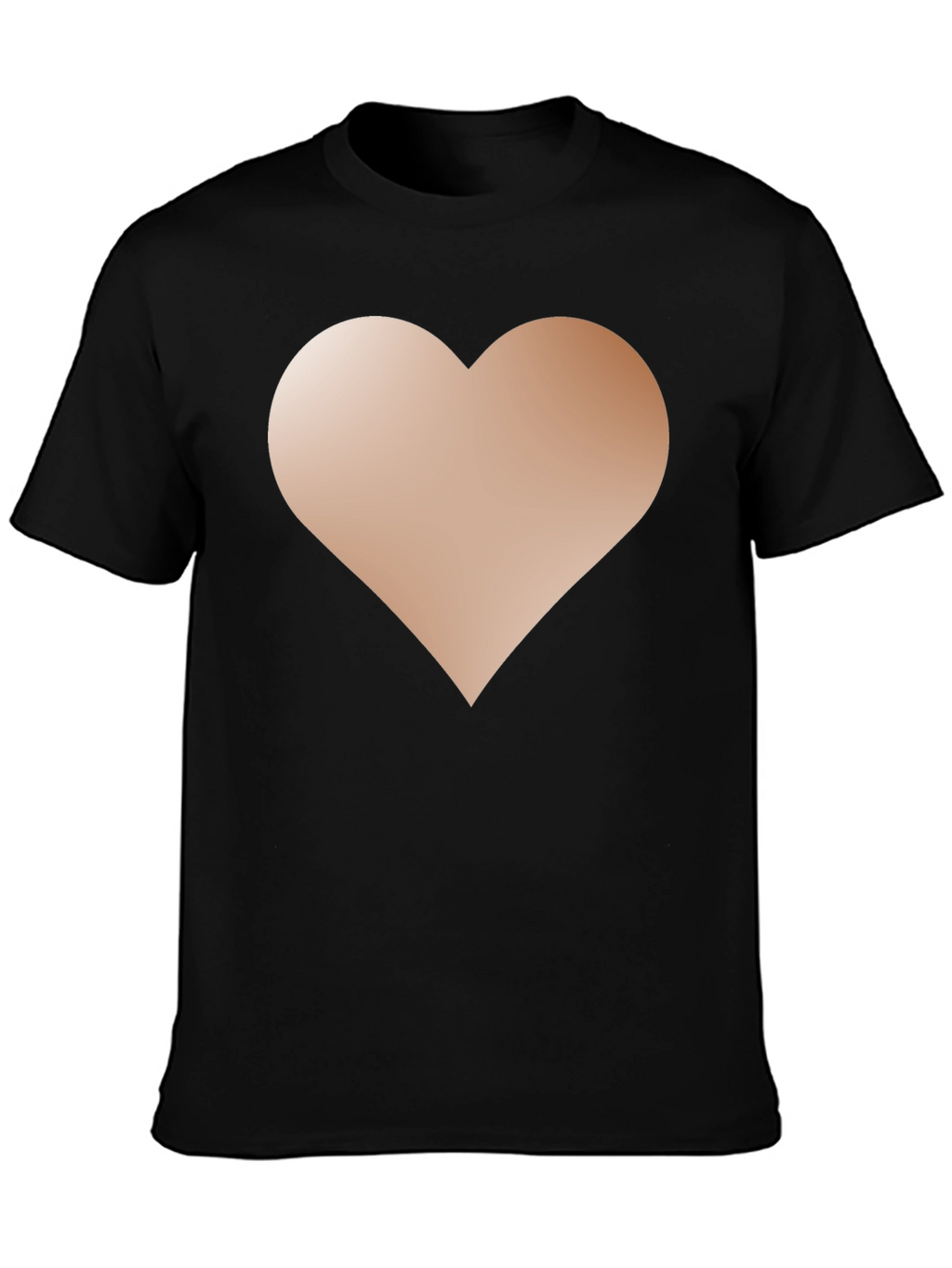 Heart Graphic Black T-Shirt - Casual Style