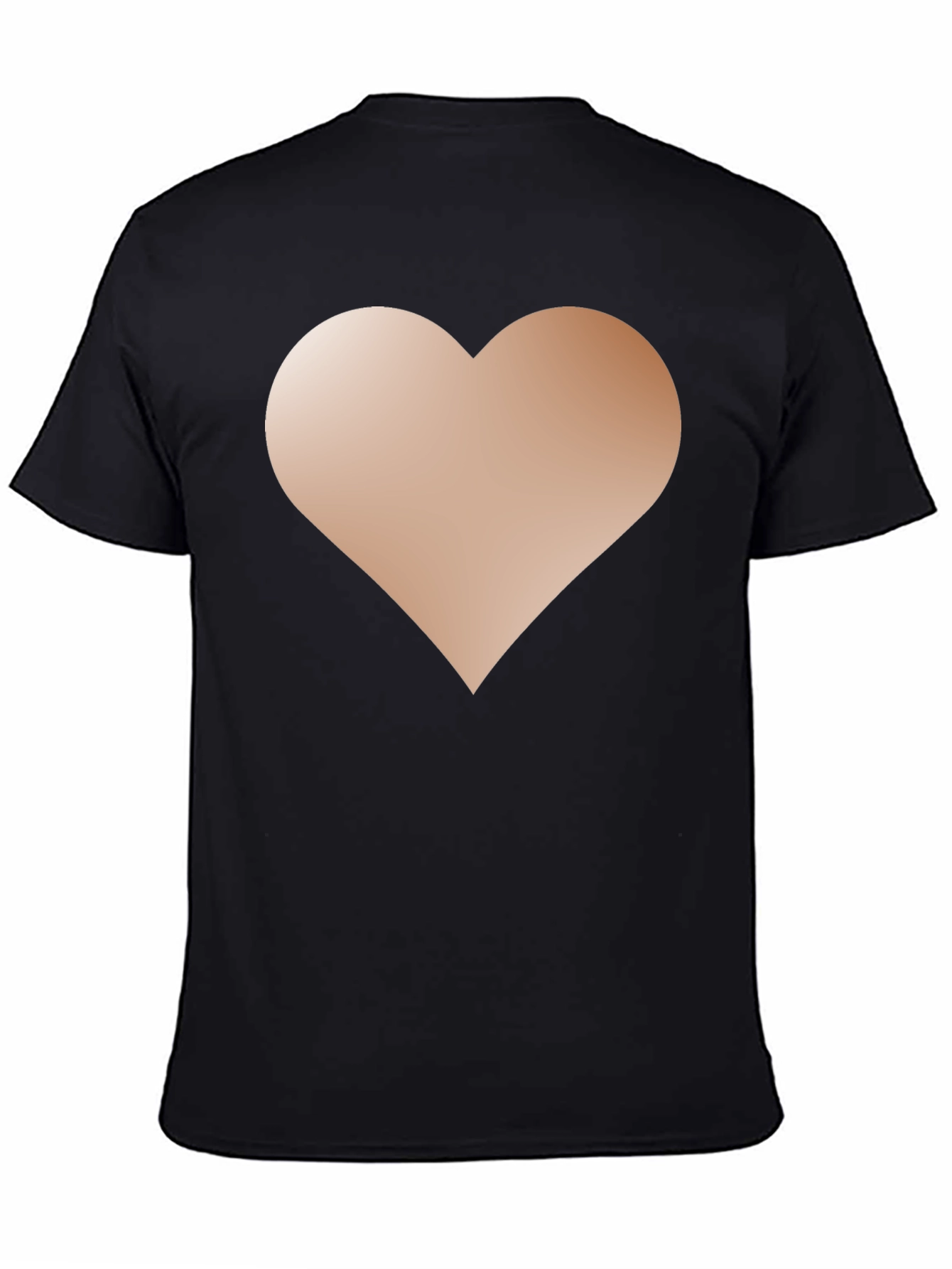 Heart Graphic Black T-Shirt - Casual Style