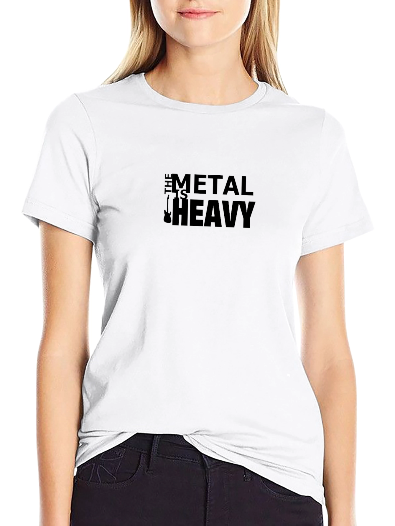 Metal Is Heavy Black T-Shirt - Rock Music Tee