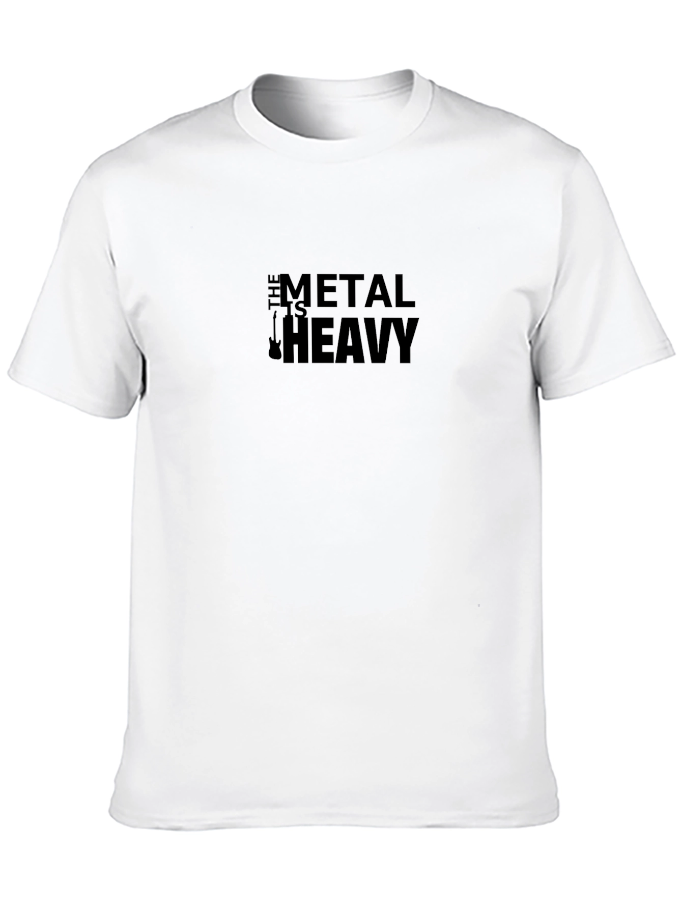 Metal Is Heavy Black T-Shirt - Rock Music Tee
