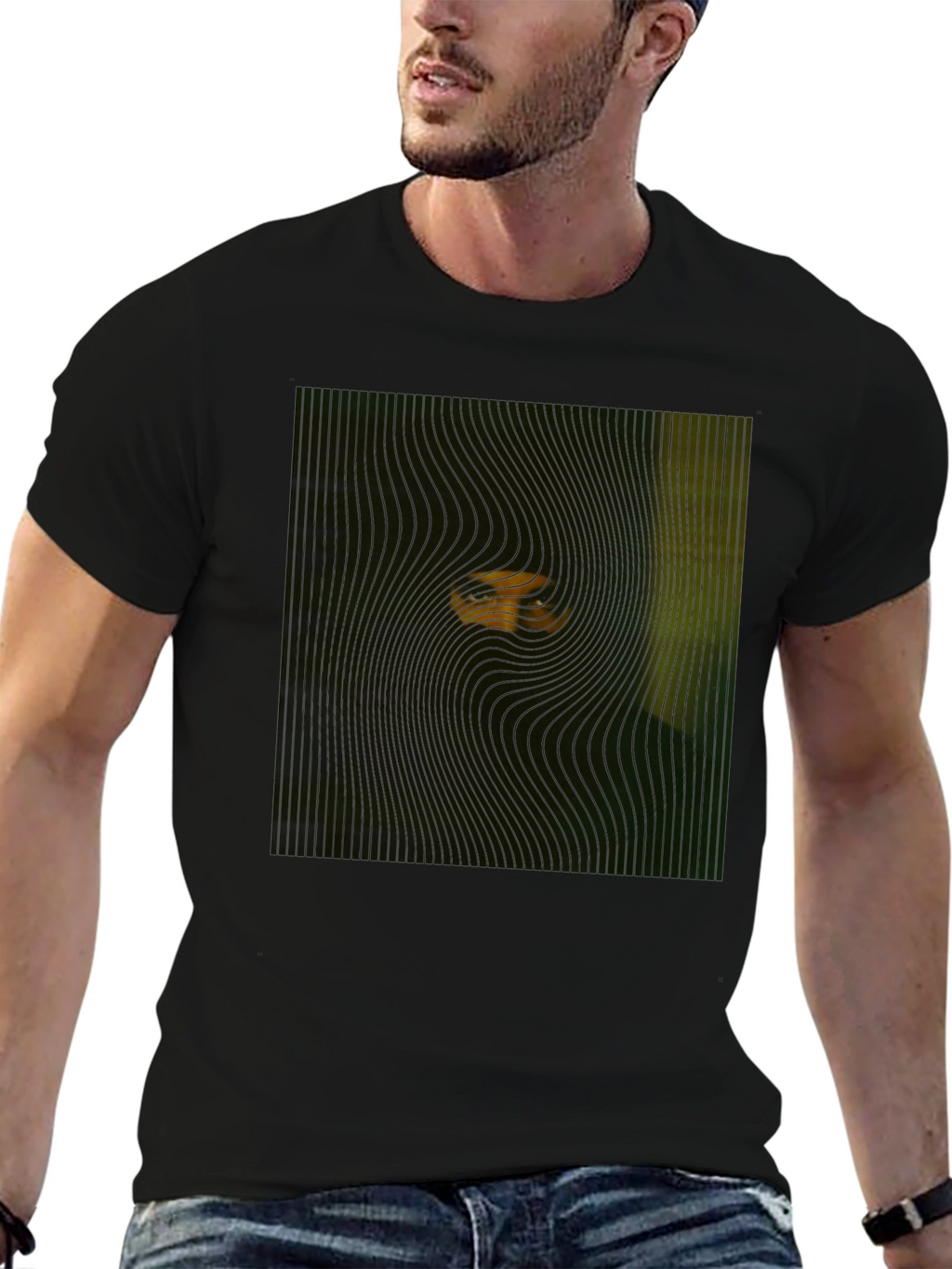 Mysterious Eyes Black T-Shirt