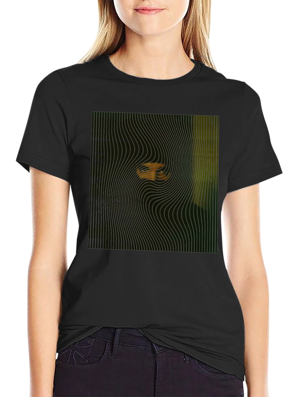 Mysterious Eyes Black T-Shirt