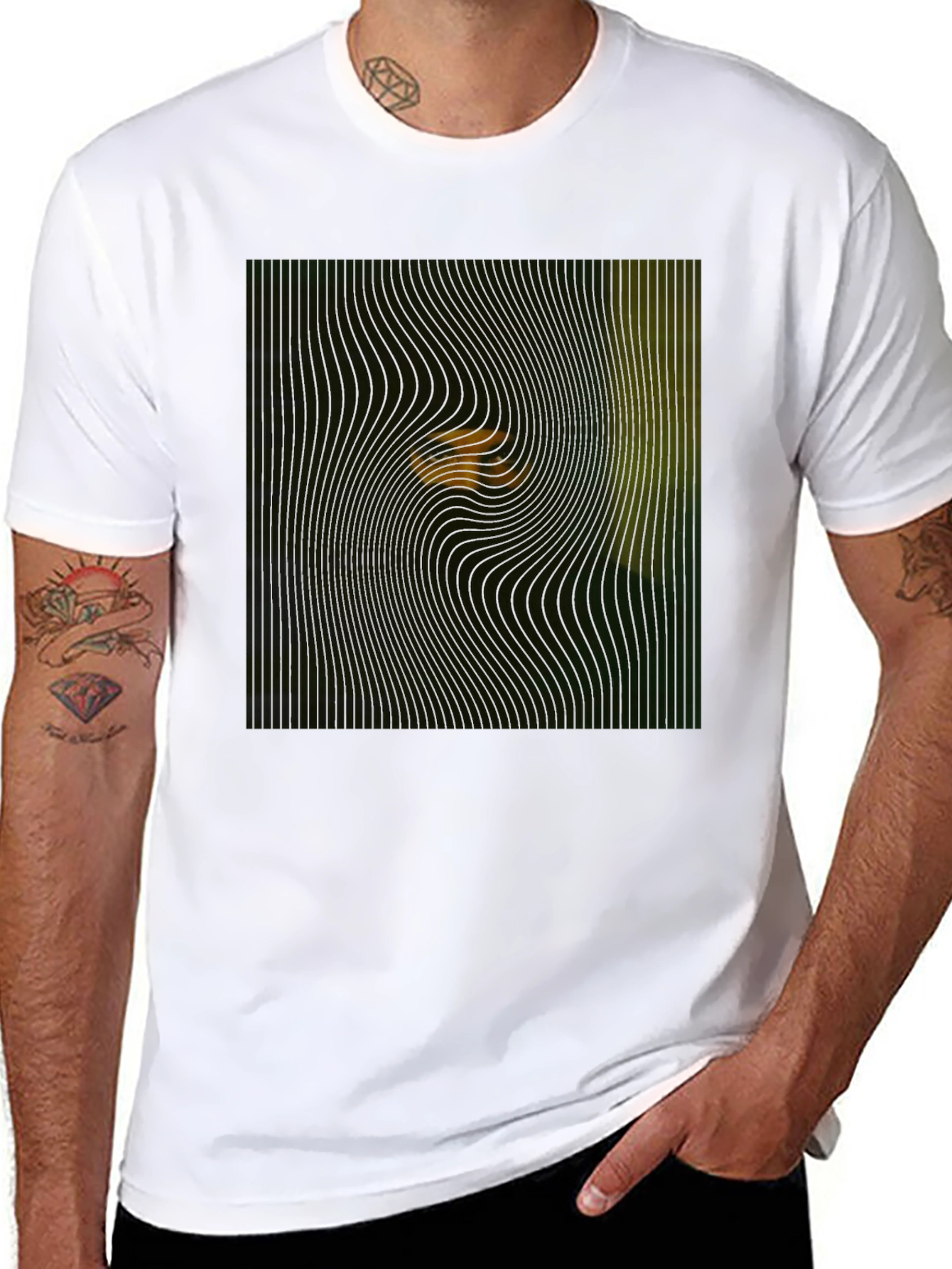 Mysterious Eyes Black T-Shirt