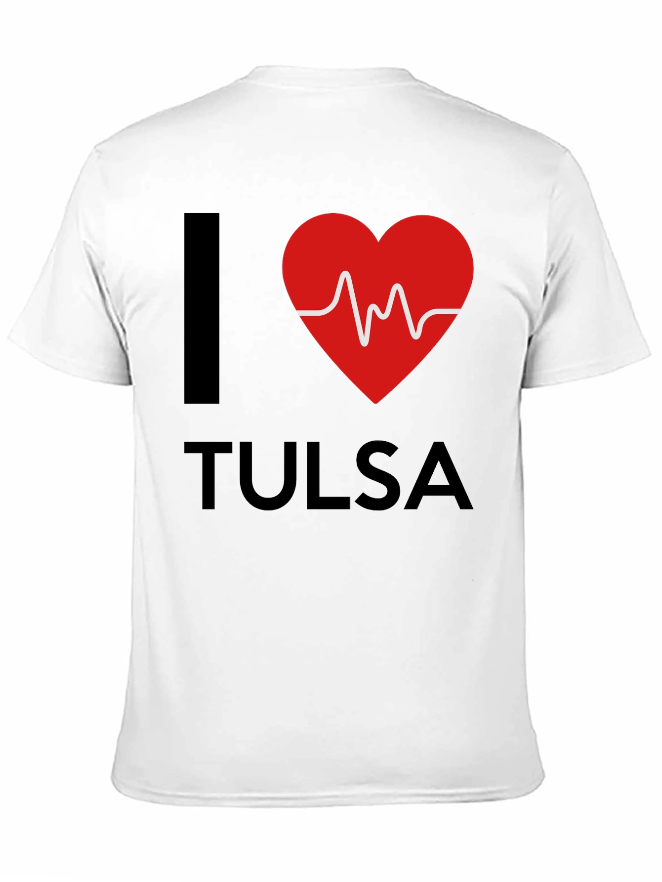 I Heart Tulsa Graphic T-Shirt - Mens Black Tee