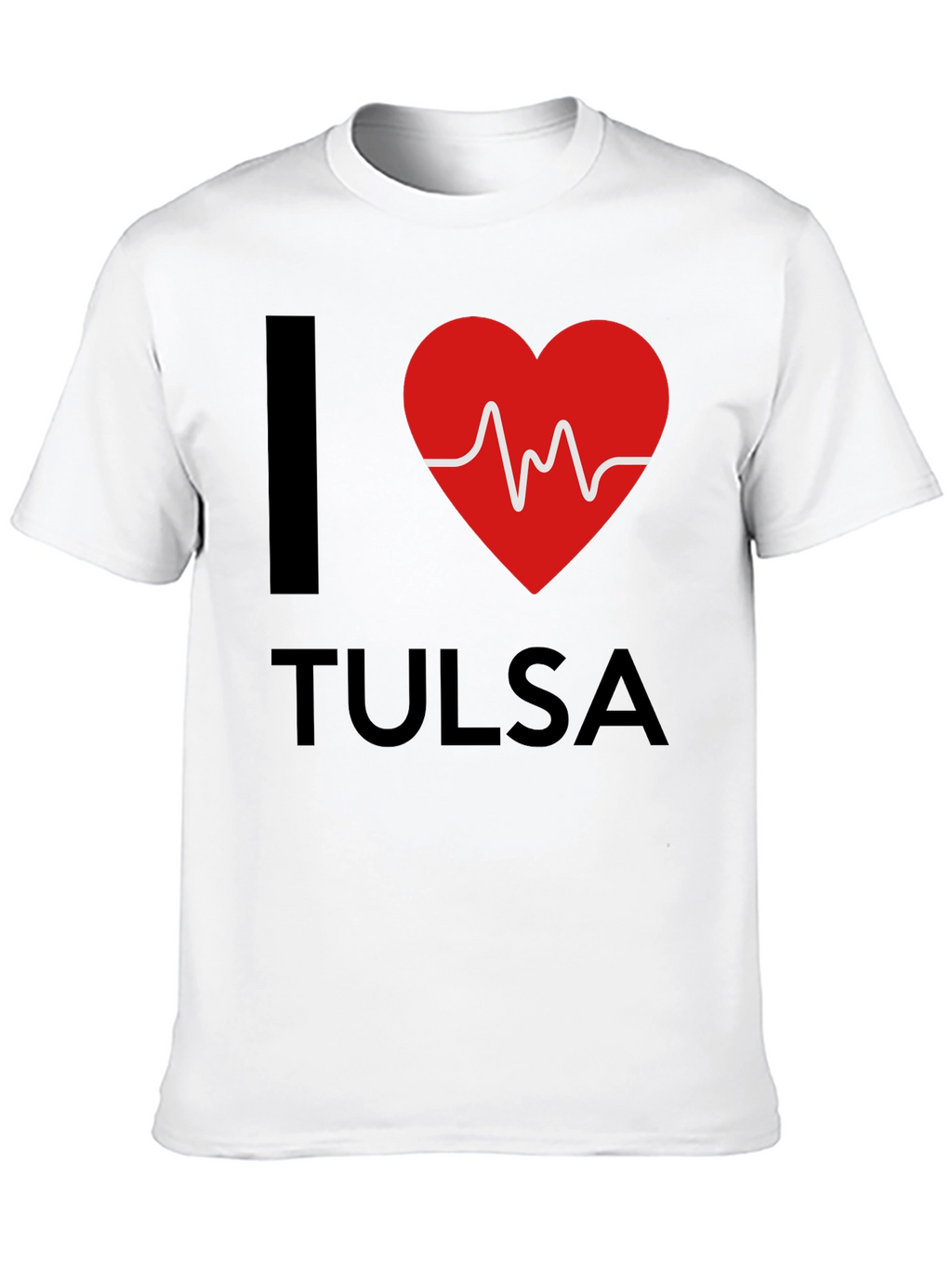I Heart Tulsa Graphic T-Shirt - Mens Black Tee