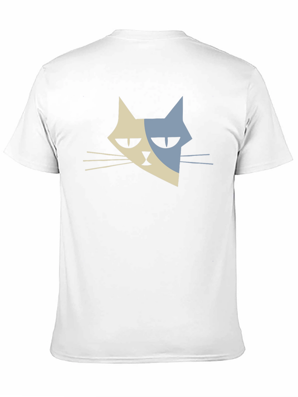 Modern Cat Graphic T-Shirt - Black