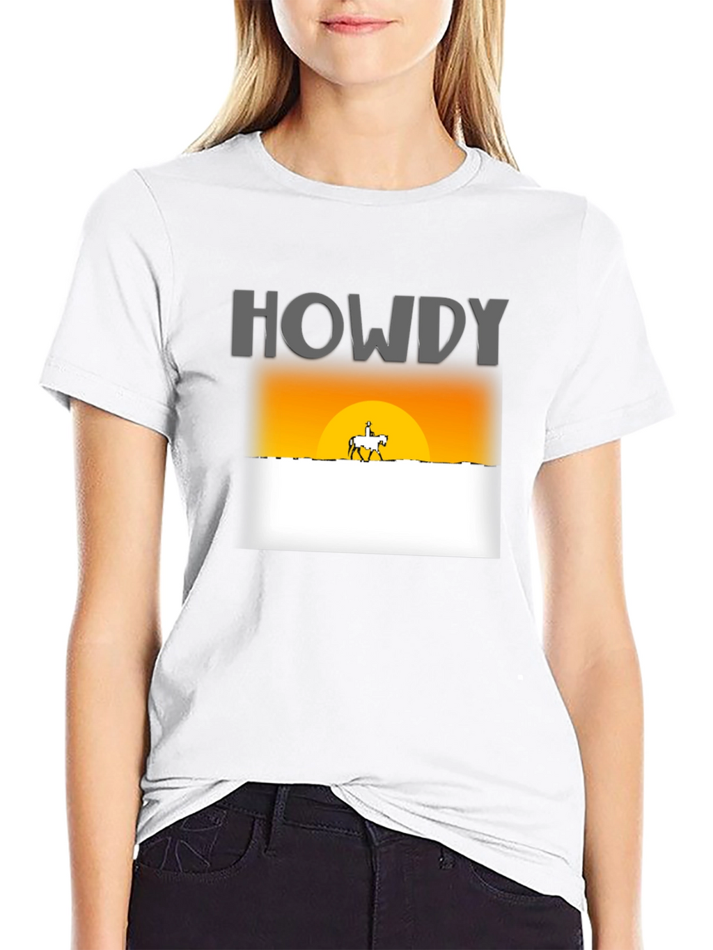 Howdy Sunset Graphic T-Shirt - Western Style Tee