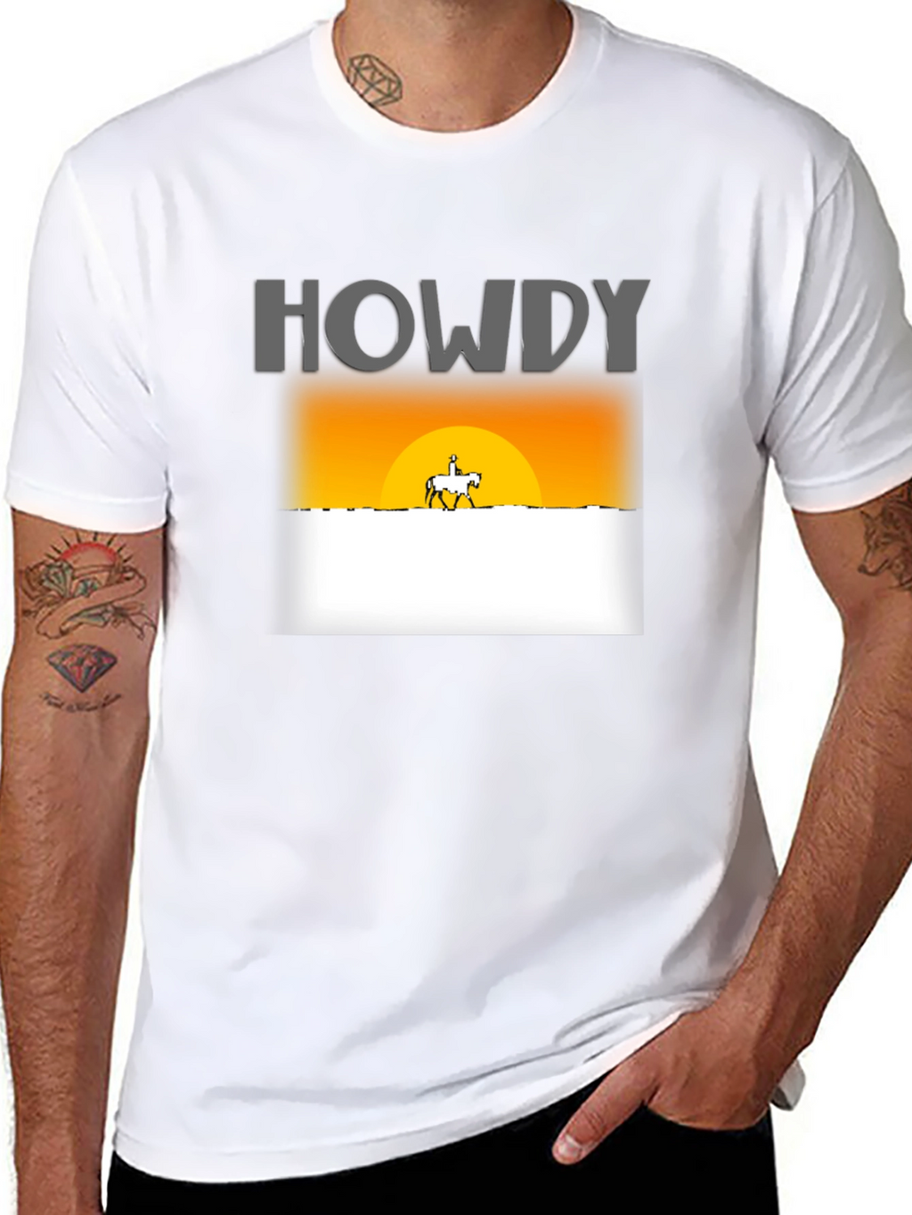 Howdy Sunset Graphic T-Shirt - Western Style Tee