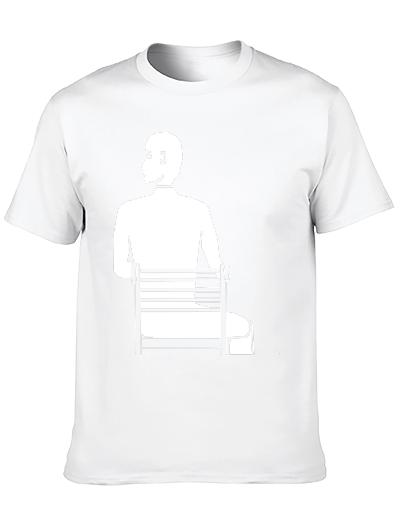 Man Sitting T-Shirt - Unique Graphic Tee