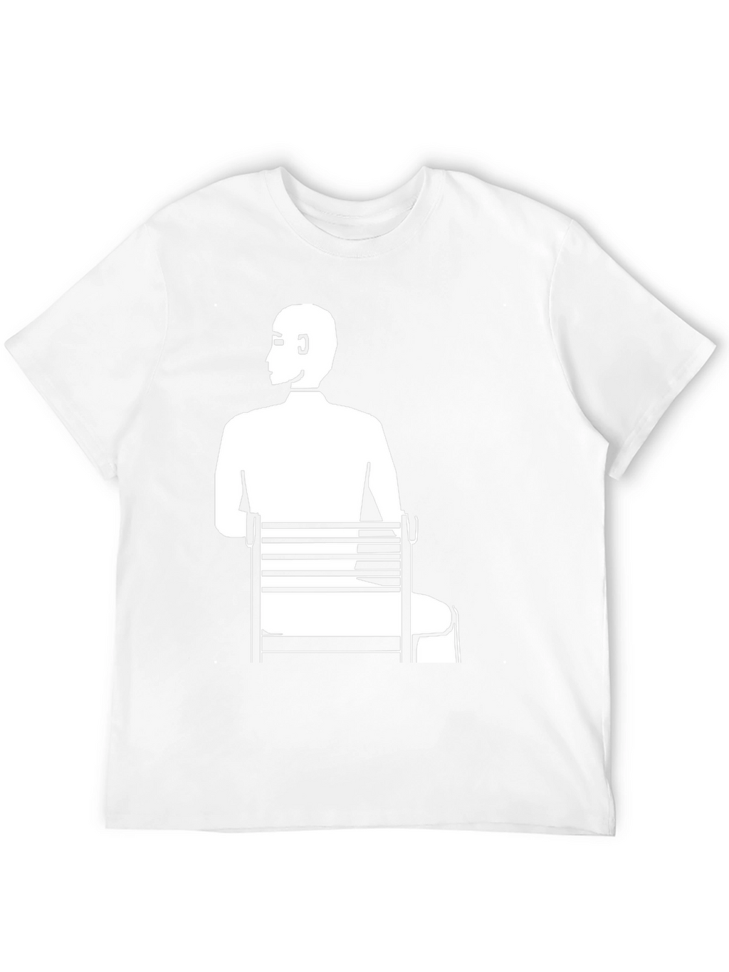 Man Sitting T-Shirt - Unique Graphic Tee