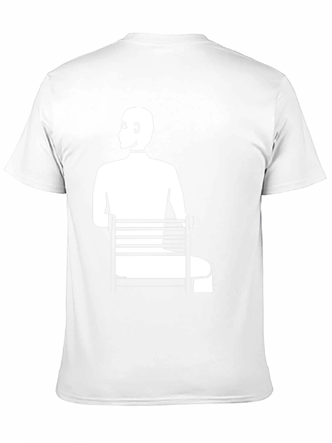 Man Sitting T-Shirt - Unique Graphic Tee