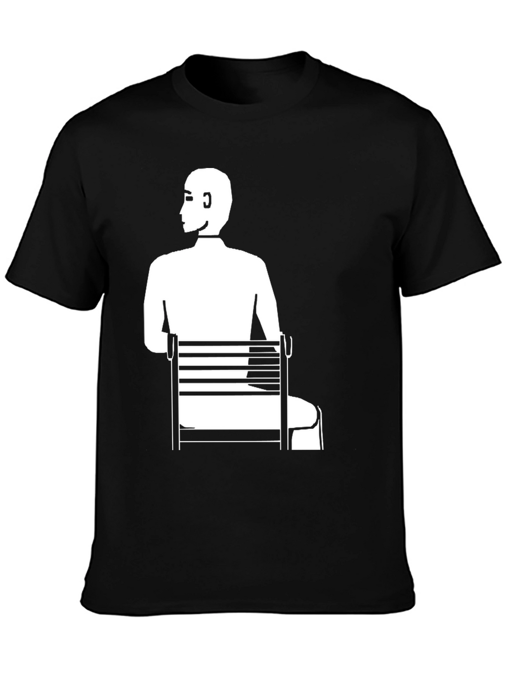 Man Sitting T-Shirt - Unique Graphic Tee