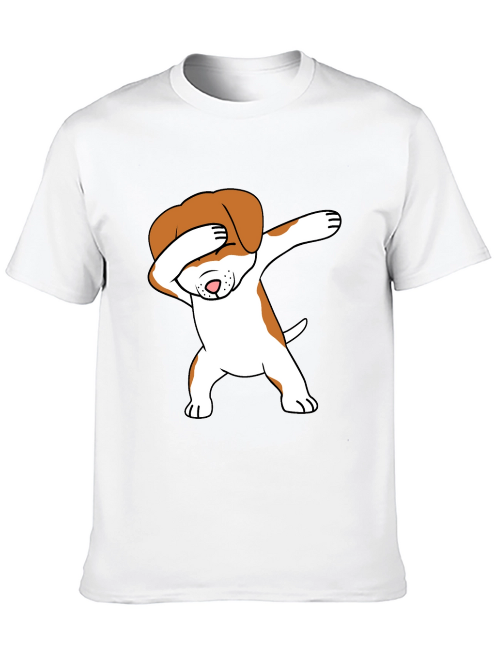 Dabbing Dog Graphic Tee - Trendy T-Shirt