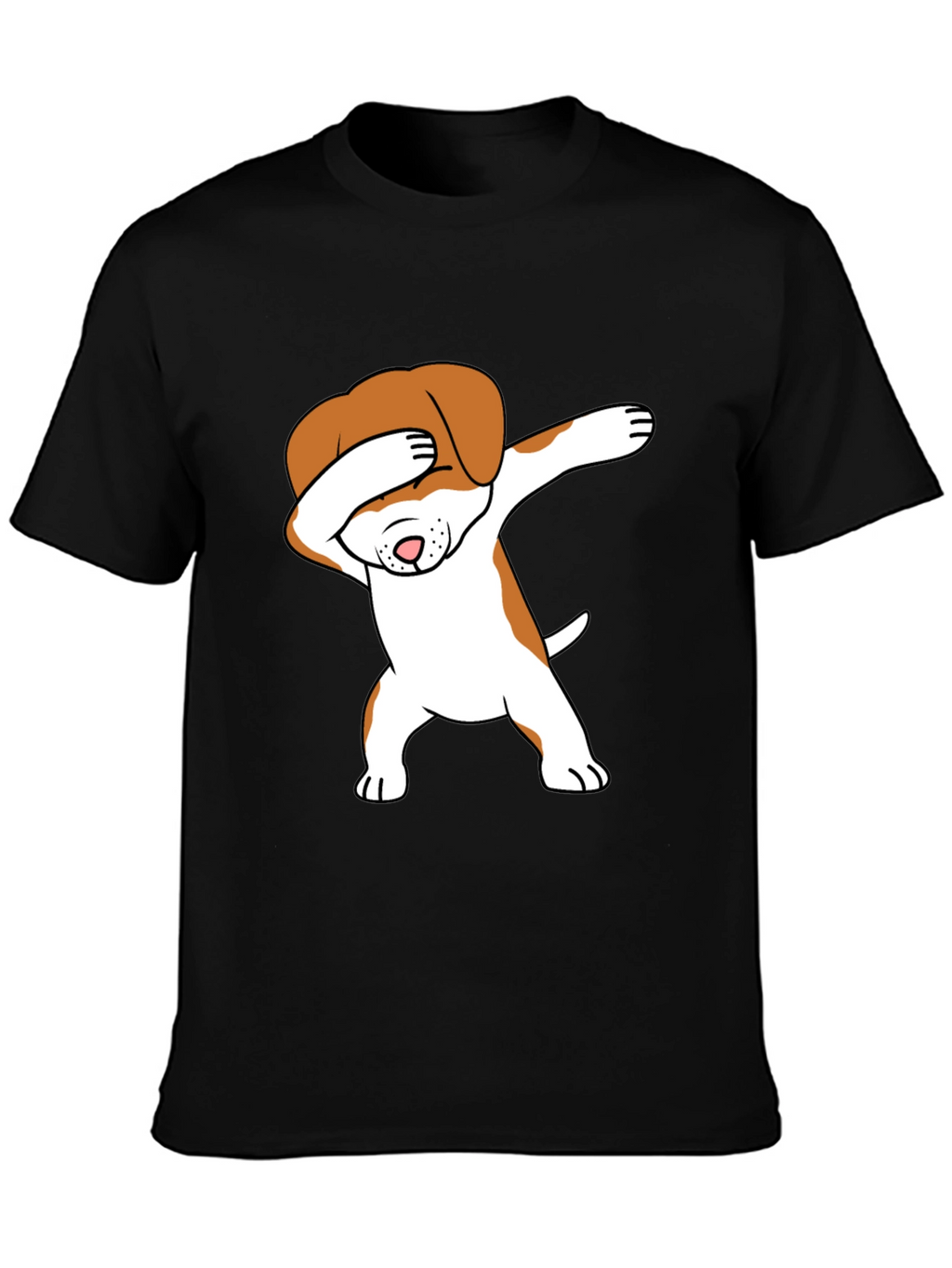 Dabbing Dog Graphic Tee - Trendy T-Shirt