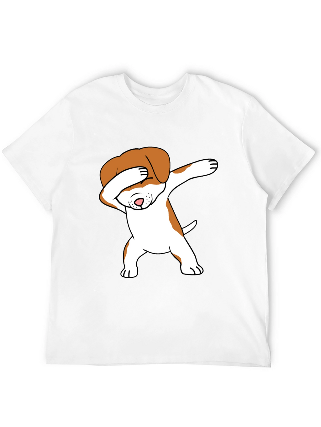 Dabbing Dog Graphic Tee - Trendy T-Shirt