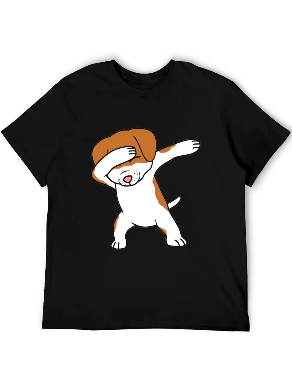 Dabbing Dog Graphic Tee - Trendy T-Shirt