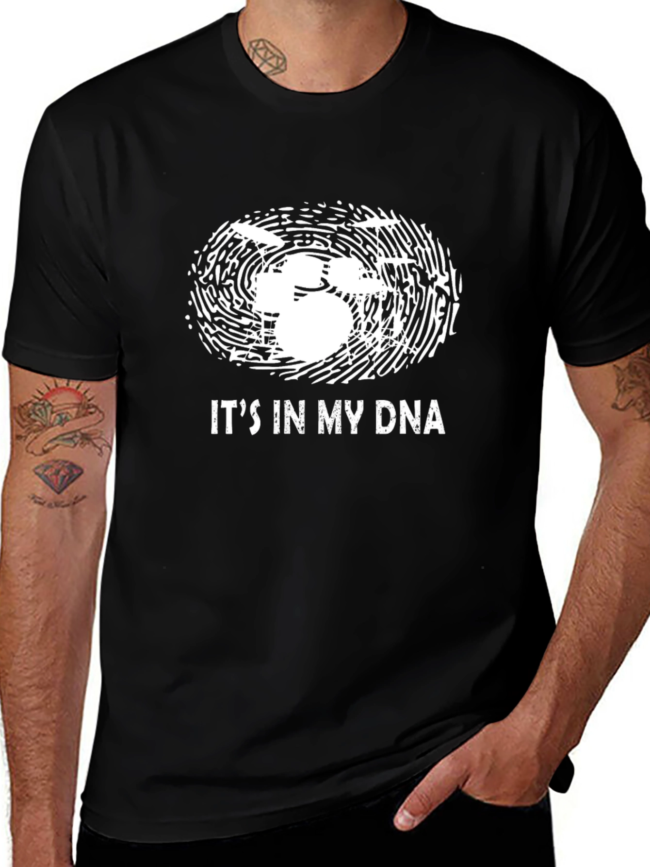 Its In My DNA Drums Graphic Tee
