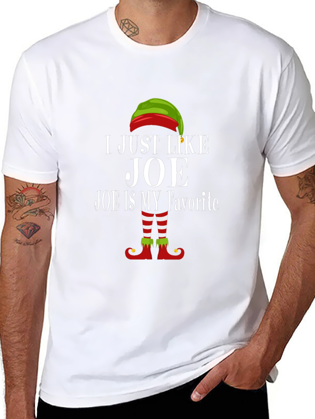 Funny Christmas Elf Joe T-Shirt