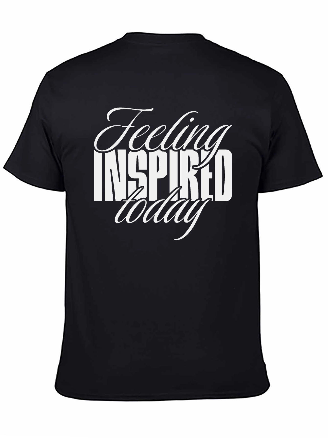 Feeling Inspired Today Black Graphic Tee
