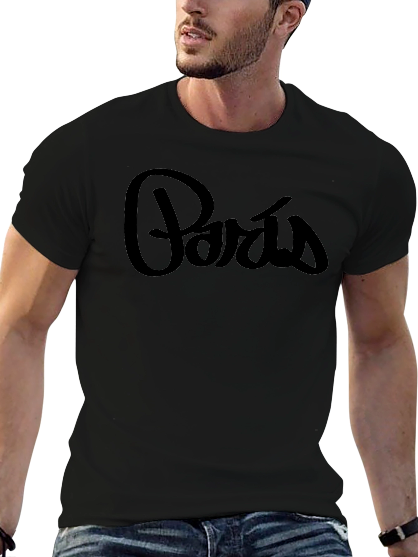 Paris Graphic T-Shirt - Stylish Black Tee
