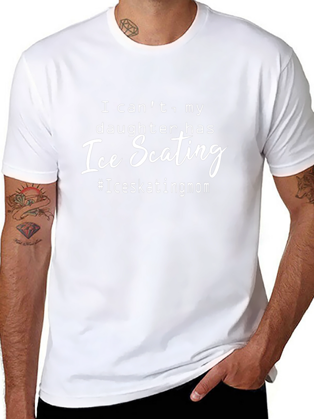 Ice Skating Mom T-Shirt - Daughters Biggest Fan