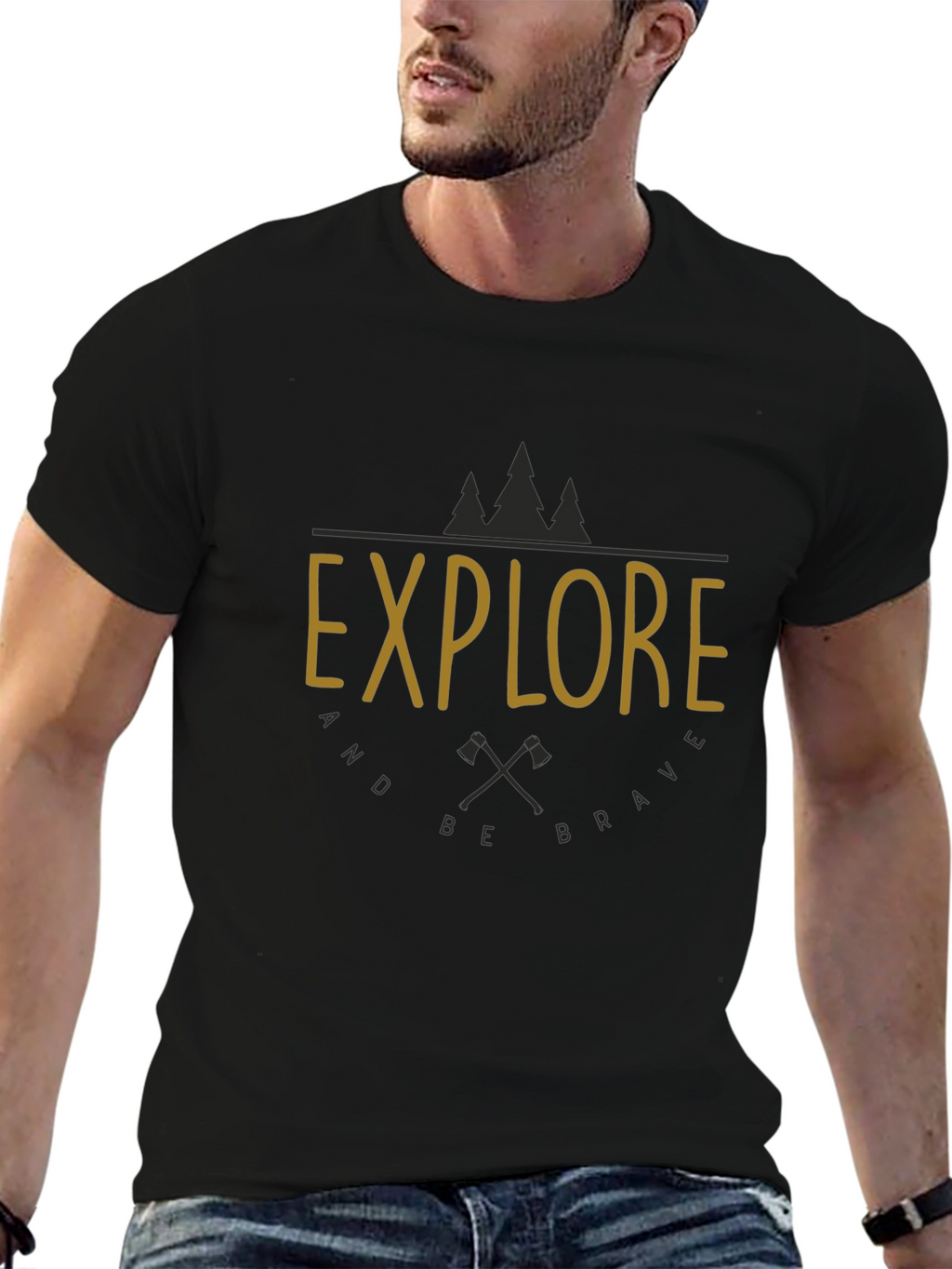 Explore and Be Brave Graphic T-Shirt