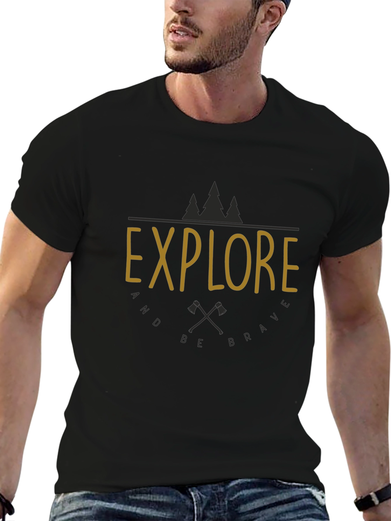 Explore and Be Brave Graphic T-Shirt
