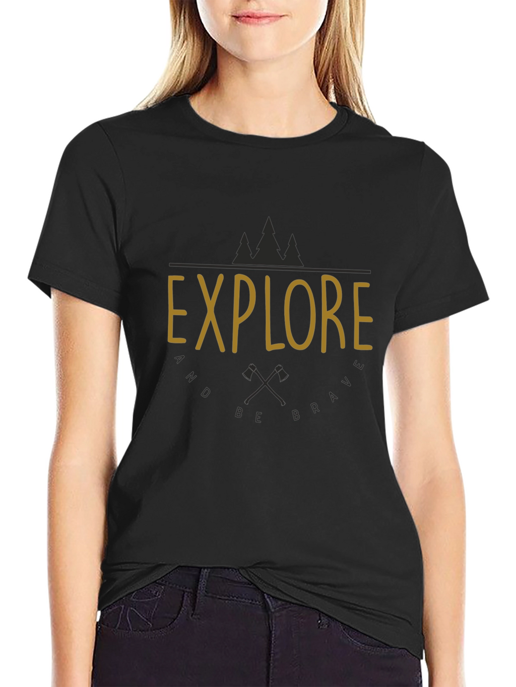 Explore and Be Brave Graphic T-Shirt