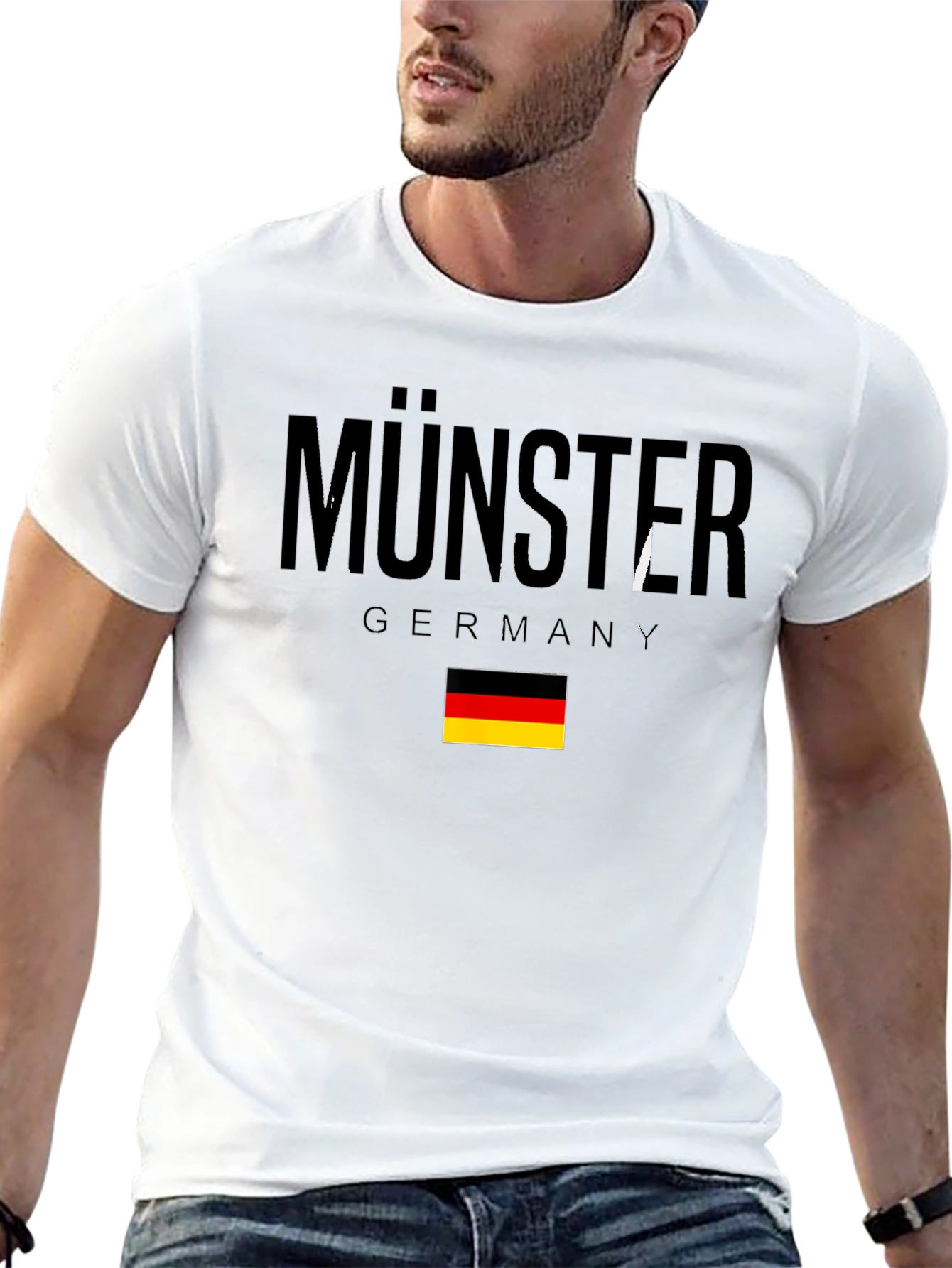 Münster Germany T-Shirt - Black Graphic Tee