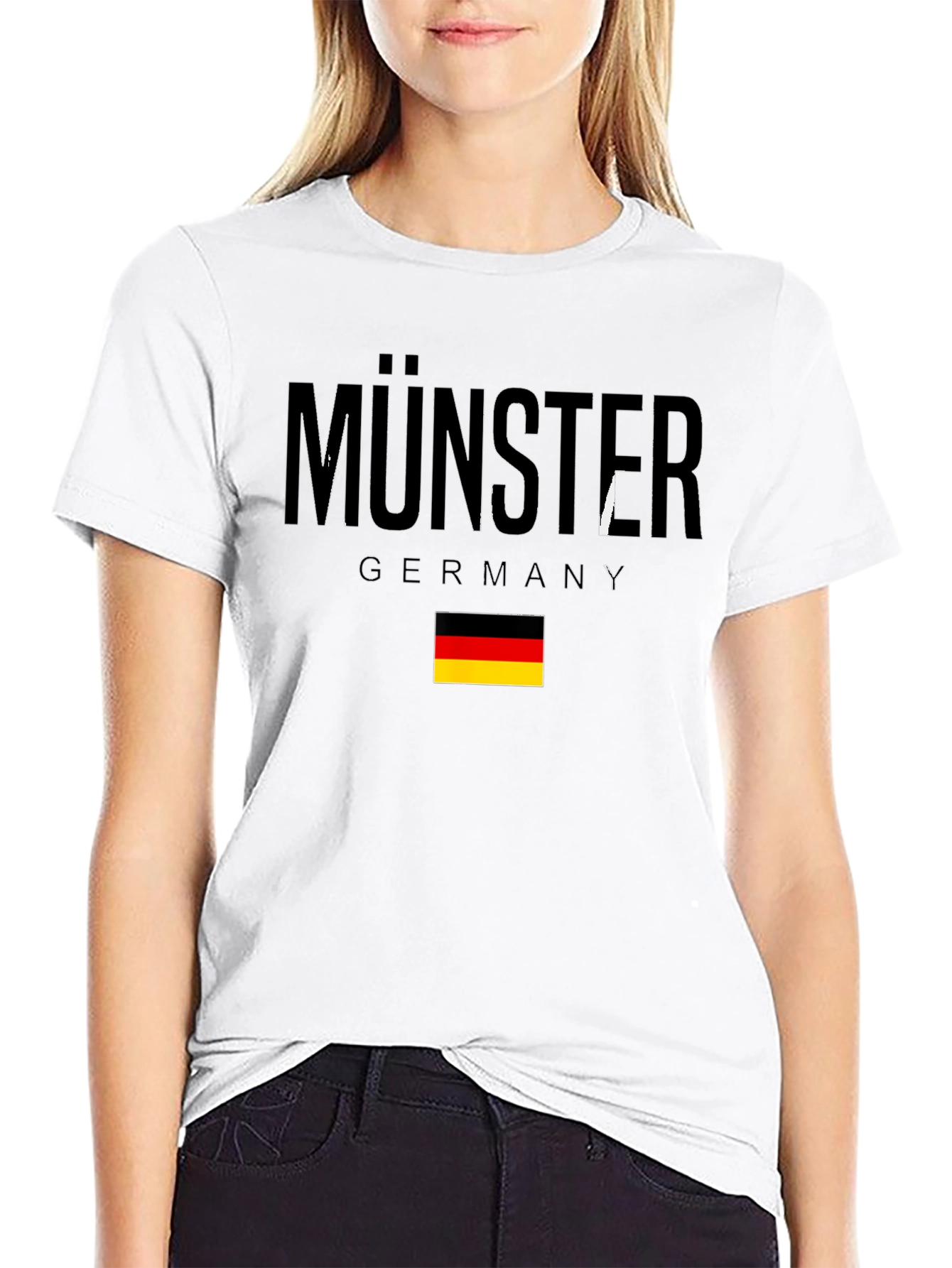 Münster Germany T-Shirt - Black Graphic Tee