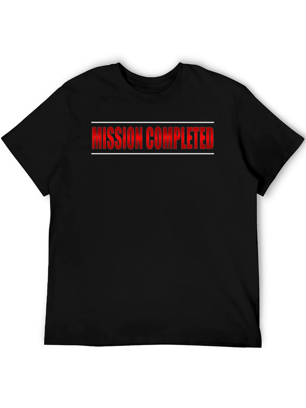 Mission Completed Graphic T-Shirt - Black
