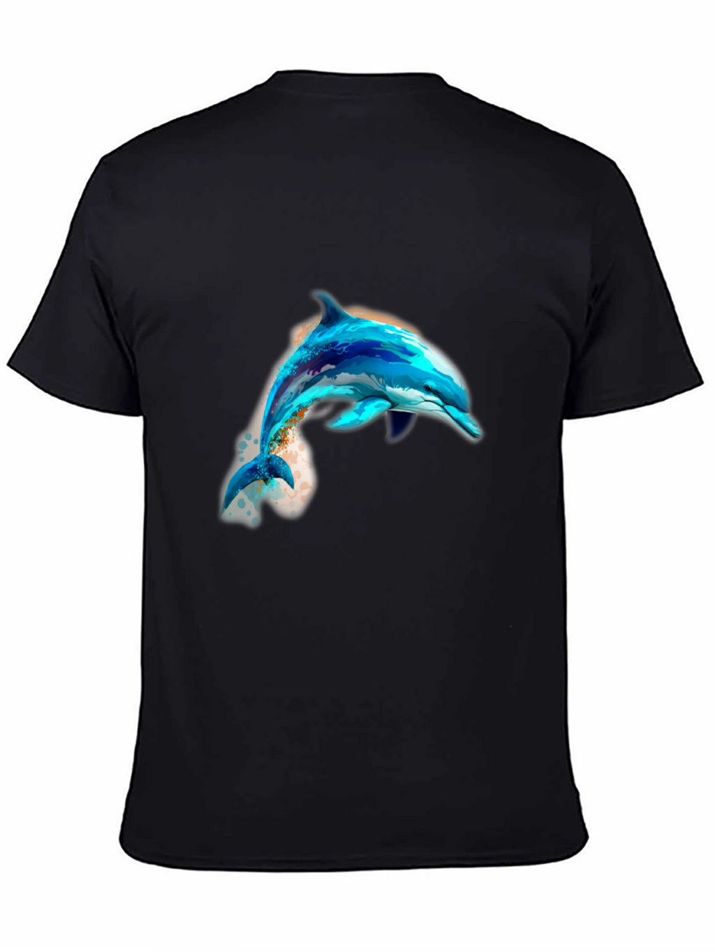 Dolphin Graphic Black T-Shirt