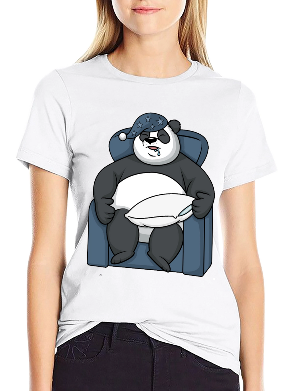 Sleepy Panda T-Shirt - Comfortable Cotton Tee