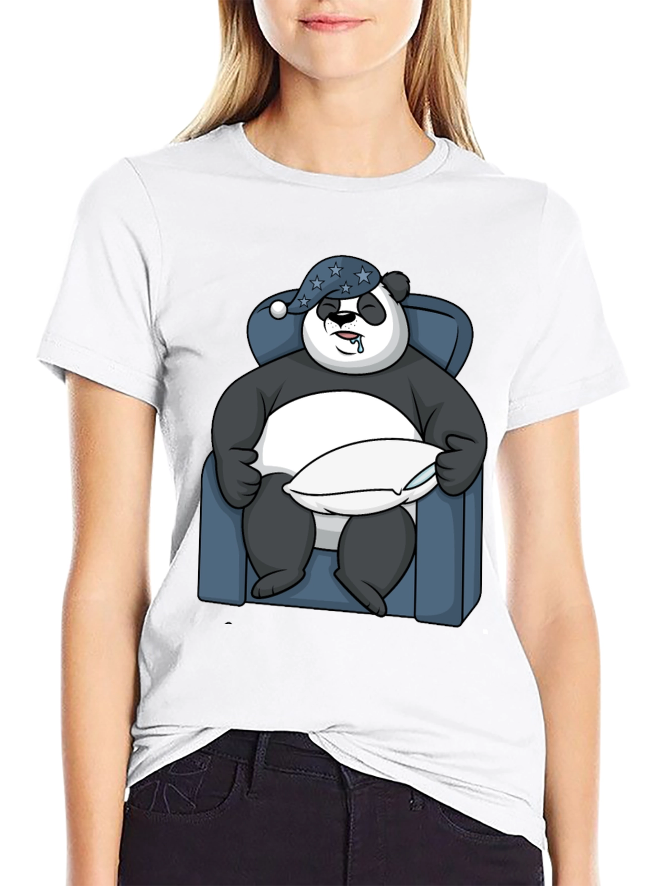 Sleepy Panda T-Shirt - Comfortable Cotton Tee