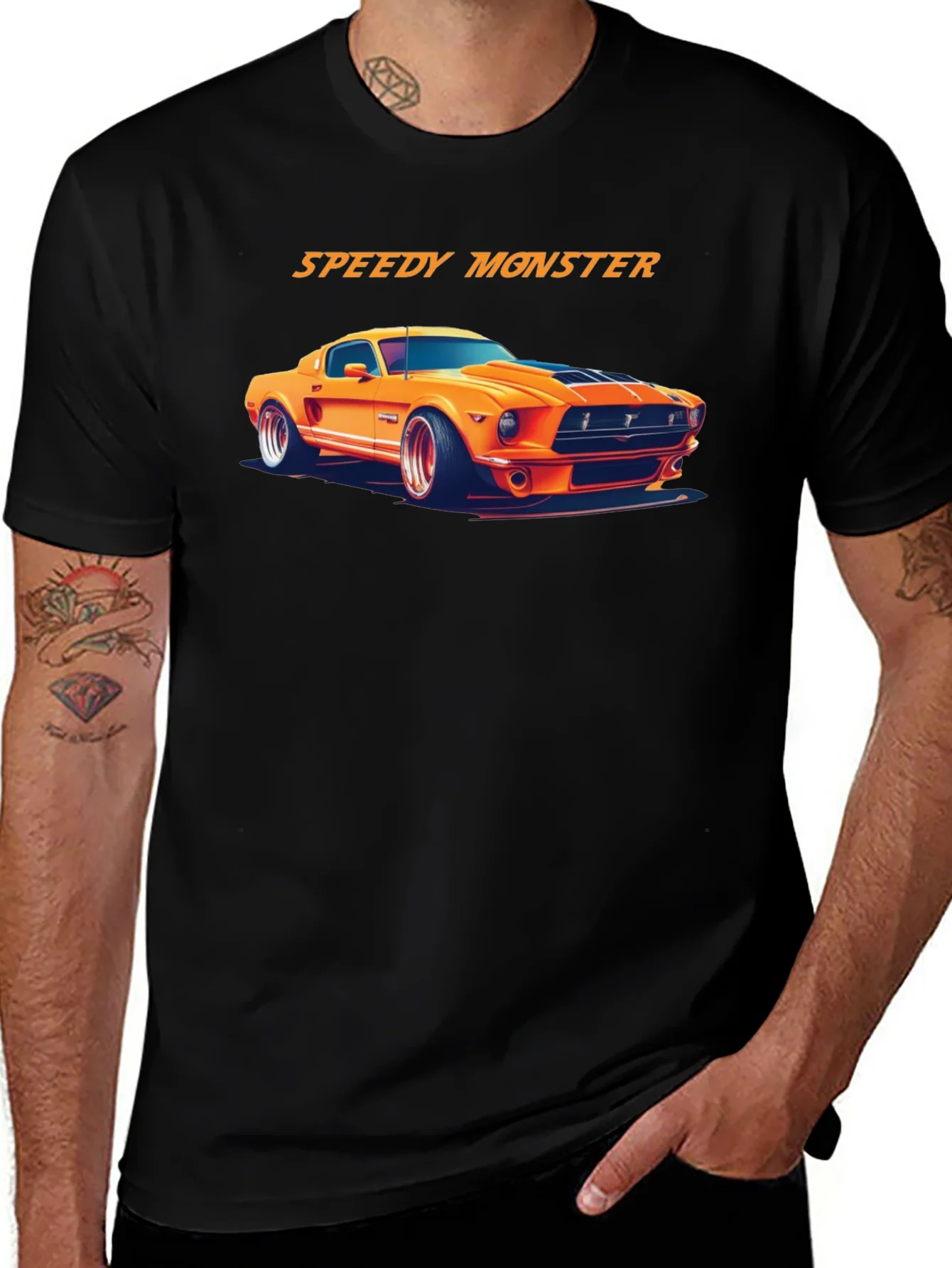 Speedy Monster Car T-Shirt