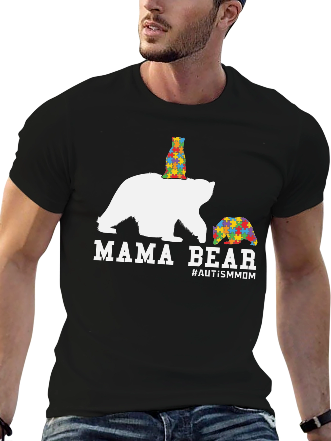 Mama Bear Autism Awareness T-Shirt