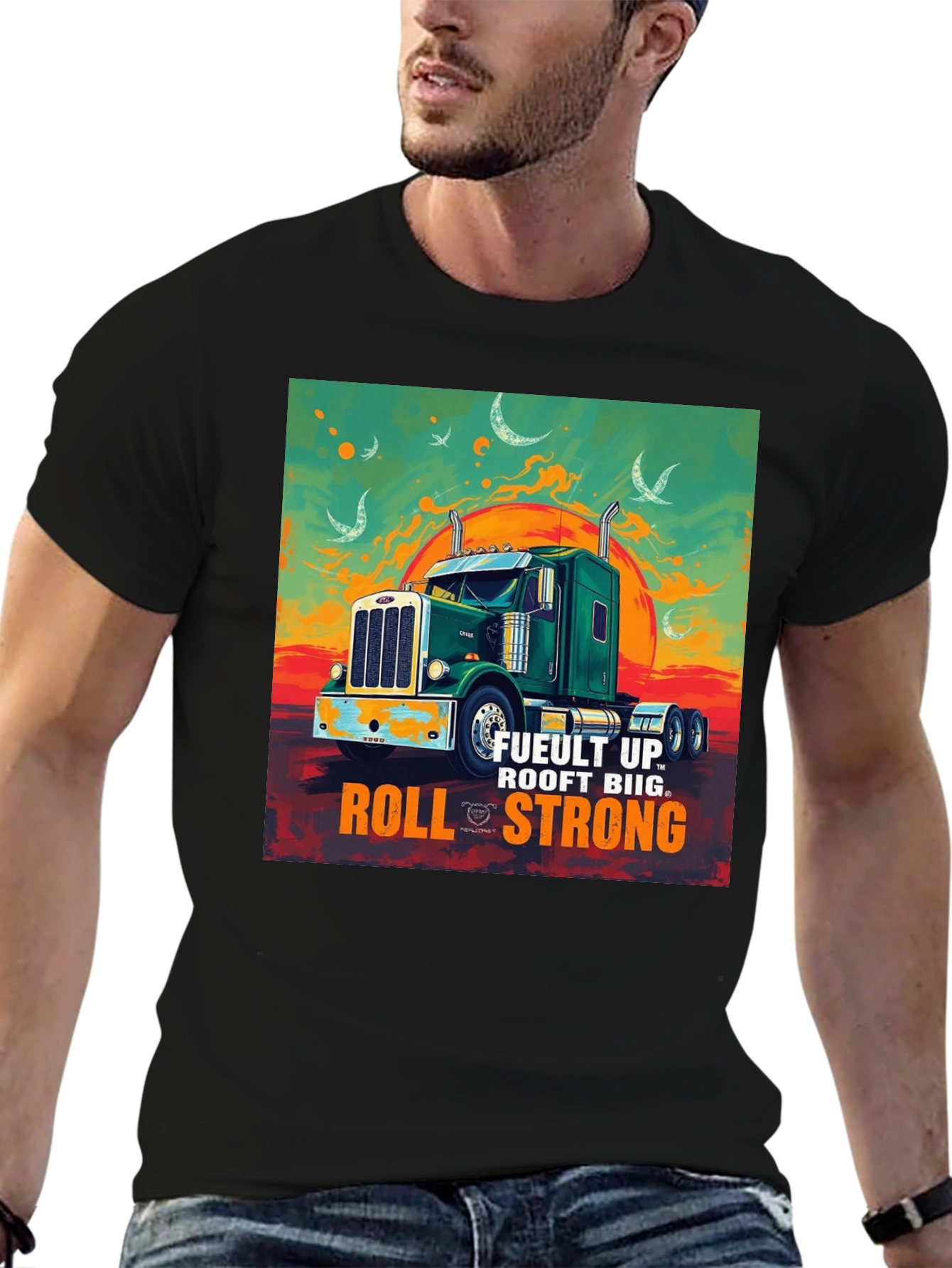 Fuelt Up Trucker T-Shirt - Roll Strong