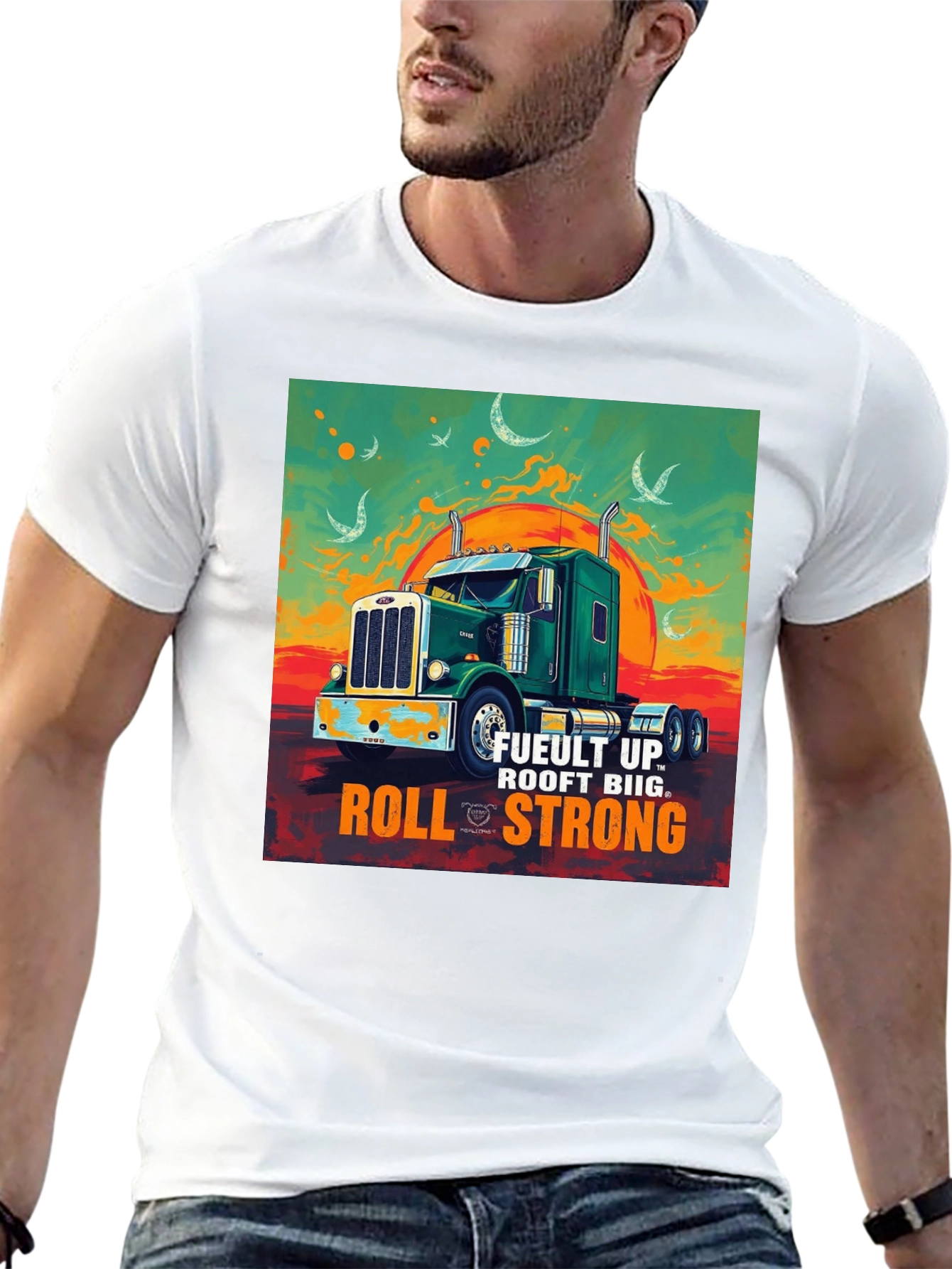 Fuelt Up Trucker T-Shirt - Roll Strong
