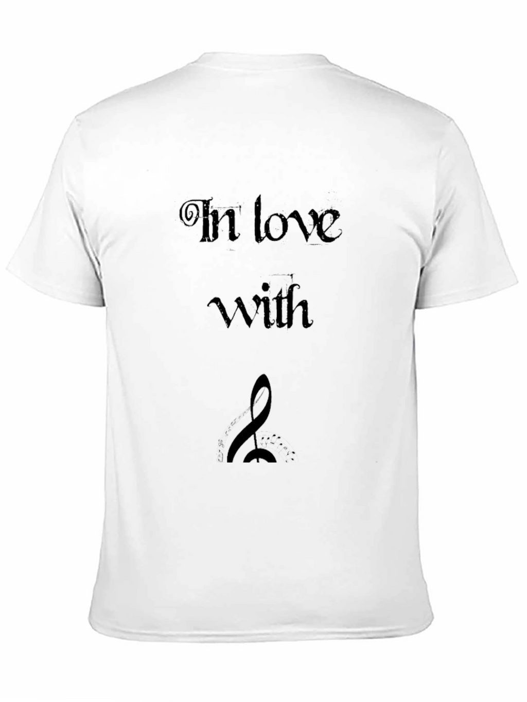 In Love with Music Black T-Shirt