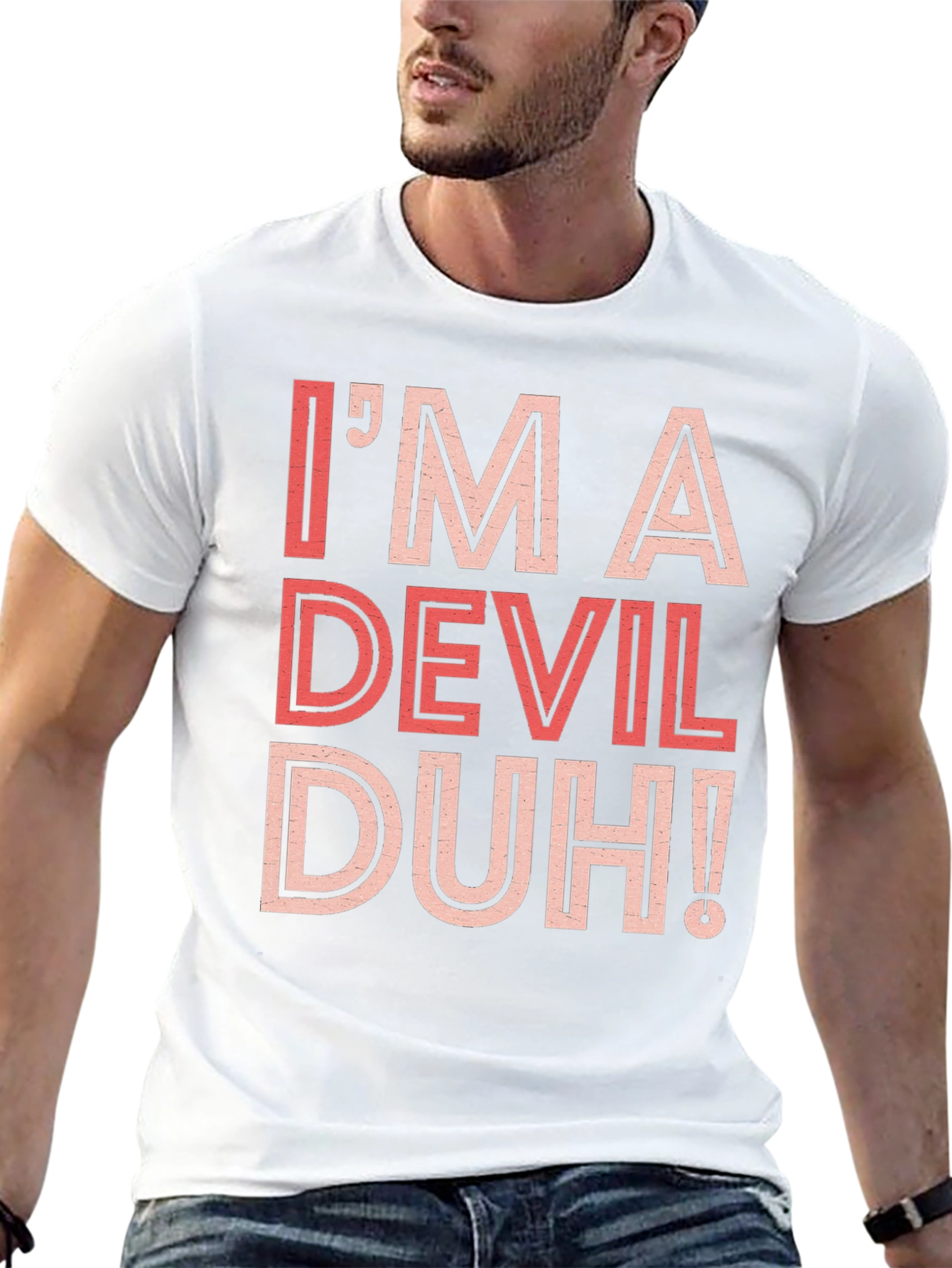 Im A Devil Duh! Graphic Tee - Black