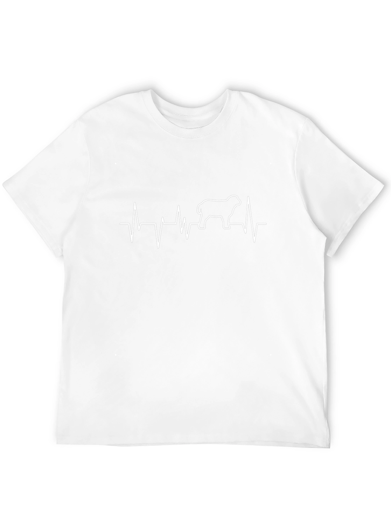 Sheep Heartbeat Graphic Tee - Black Cotton Shirt
