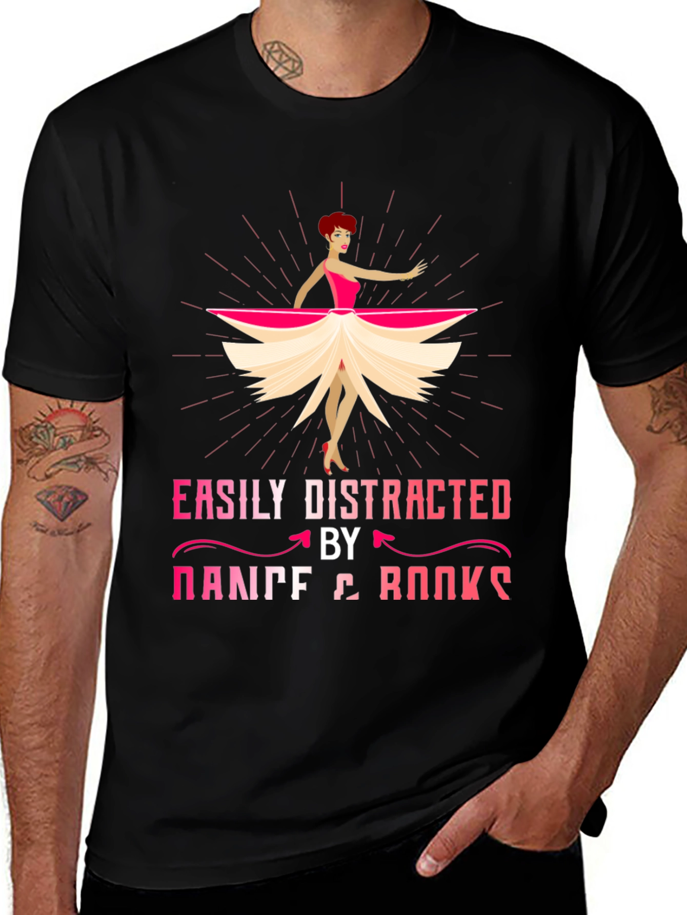 Easily Distracted by Dance & Books T-Shirt